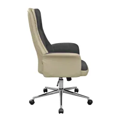 Fotoliu pentru birou Deco FRODO Dark Grey/Beige flexmag.md