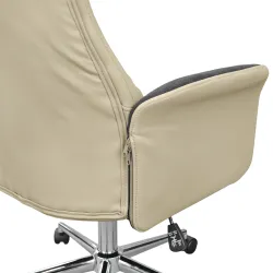 Fotoliu pentru birou Deco FRODO Dark Grey/Beige flexmag.md