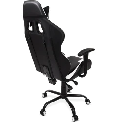 Fotoliu pentru birou FunFit PlayerOne Black White flexmag.md