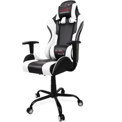 Fotoliu pentru birou FunFit PlayerOne Black White flexmag.md
