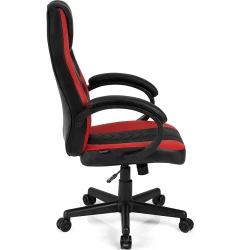 Fotoliu pentru birou SENSE7 Prism Black and Red flexmag.md