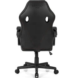 Fotoliu pentru birou SENSE7 Prism Black and Red flexmag.md