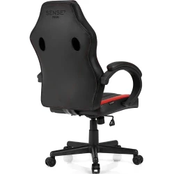 Fotoliu pentru birou SENSE7 Prism Black and Red flexmag.md