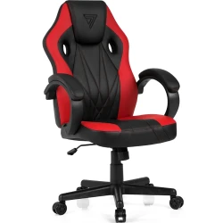 Fotoliu pentru birou SENSE7 Prism Black and Red flexmag.md