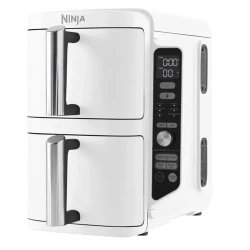 Friteuza cu aer cald Ninja Double Stack XL SL400EUWH, Alb flexmag.md