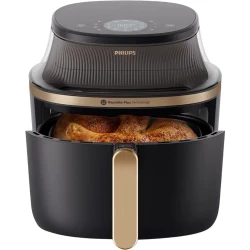 Friteuza cu aer cald Philips NA332-00, Negru - Auriu flexmag.md