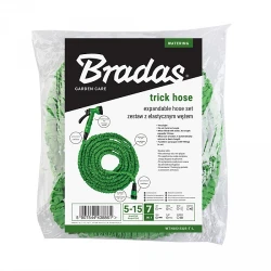 Furtun extensibil Bradas TRICK HOSE Green 5-15 m flexmag.md