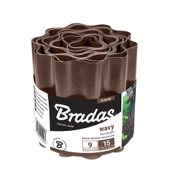 Gard despartitor palisada Bradas BROWN OBFB 0915 9 m x 15 cm flexmag.md