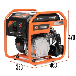 Генератор на бензине инверторный Daewoo GDA 3800i flexmag.md