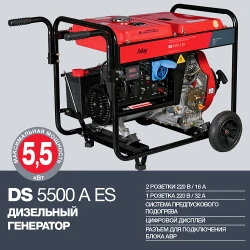 Генератор на дизельном топливе Fubag DS 5500 A ES flexmag.md