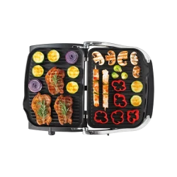 Электрический гриль Gorenje CONTACT GRILL KR1800EPRO, 1800 Вт, серебристый flexmag.md