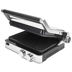 Gratar electric Polaris PGP2402, 2000W, Argintiu flexmag.md