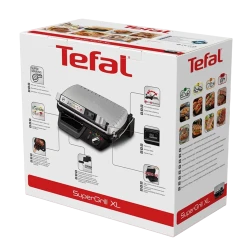 Электрический гриль Tefal GC461B34, 2400 Вт, серебристый flexmag.md