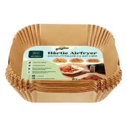 Hartia de copt Papro Square Air Fryer Paper Bej 246145 flexmag.md