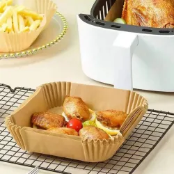Hartia de copt Papro Square Air Fryer Paper Bej 246145 flexmag.md