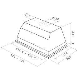 Hota de bucatarie Elica ELIBLOC LUX GR-A-60 flexmag.md