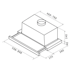 Hota de bucatarie Elica Elite 14 LUX BL-A-60 flexmag.md
