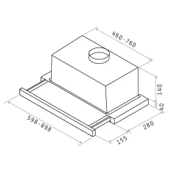 Вытяжка Elica Elite 14 LUX WH-A-50 flexmag.md