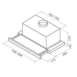 Вытяжка для кухни Elica Elite 14 LUX WH-A-60 flexmag.md