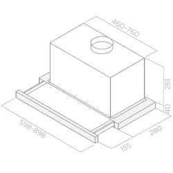 Hota de bucatarie Elica Elite 26 IX-A-60 flexmag.md