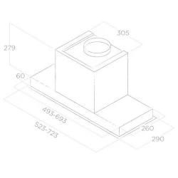 Hota de bucatarie Elica Hidden IX-A-60 flexmag.md