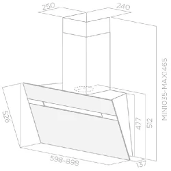 Вытяжка Elica Stripe BL-A-90-LX flexmag.md