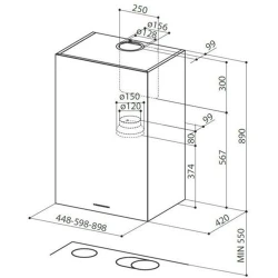 Вытяжка Faber Cubia Plus EV8 X A45 (335.0502.080) flexmag.md