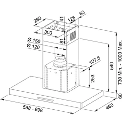 Вытяжка Franke Mythos FCR 625 TC BK XS (110.0361.047) flexmag.md