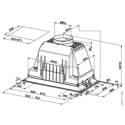 Вытяжка встраиваемая Faber Inka Plus HCS BK A52 (305.0628.322) flexmag.md
