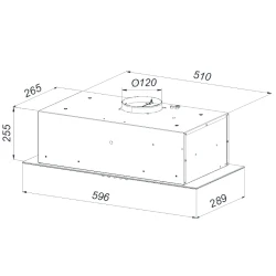 Hota pentru bucatarie Backer FAUST 60 TOUCH BL flexmag.md