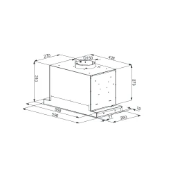 Hota pentru bucatarie Backer NERON 60 TOUCH BL flexmag.md