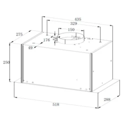 Вытяжка кухонная Backer MIRA52 1000 WH flexmag.md
