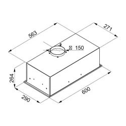Hota Tornado MODUL GLASS 750 (60) IX LED flexmag.md