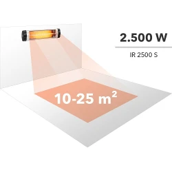 Incalzitor electric infrarosu Trotec IR 2500 S flexmag.md
