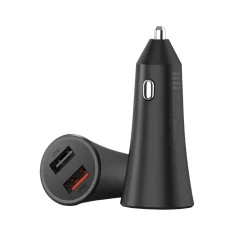 Incarcator auto Xiaomi Mi 37W Dual-Port Car Charger, 37W, Negru flexmag.md