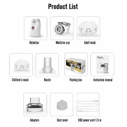 Inhalator nebulizator portabil Bebumi JZ-491S (Gray) flexmag.md