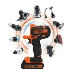 Instrument multifunctional pe acumulator Black+Decker MULTIEVO MT218KB flexmag.md