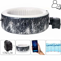 Надувной джакузи SPA Intex Glow Deluxe flexmag.md