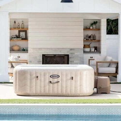 Jacuzzi SPA Intex Chevron Deluxe Square Bubble 28472 flexmag.md