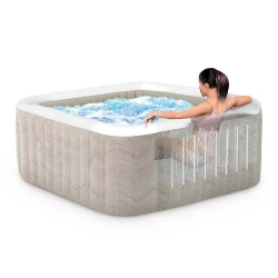 Jacuzzi SPA Intex Chevron Deluxe Square Bubble 28472 flexmag.md