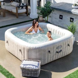 Jacuzzi SPA Intex Chevron Deluxe Square Bubble 28472 flexmag.md