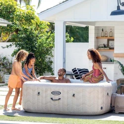 Jacuzzi SPA Intex Chevron Deluxe Square Bubble 28472 flexmag.md