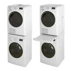 Kit montare verticala pentru uscatoare Whirlpool Wpro SKS101, Alb flexmag.md