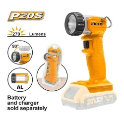 Lanterna cu acumulator Ingco CWLI2038 (fără acumulator) flexmag.md