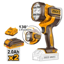 Lanterna pe acumulator Ingco CWLI20887 (2 acumulatori) flexmag.md