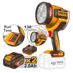 Lanterna pe acumulator Ingco CWLI42896 (2 acumulatori) flexmag.md