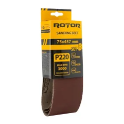 Абразивная лента Rotor P220 75x457мм (19936) flexmag.md