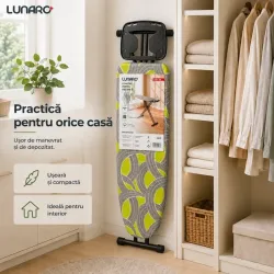 Masa De Calcat Lunaro VERA-BK Negru flexmag.md