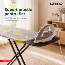 Masa De Calcat Lunaro VERA-BK Negru flexmag.md