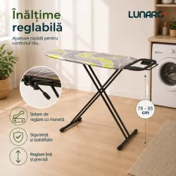 Masa De Calcat Lunaro VERA-BK Negru flexmag.md